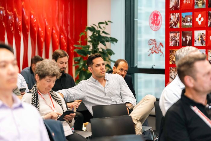 Yannick Hirt an einer Fachkonferenz